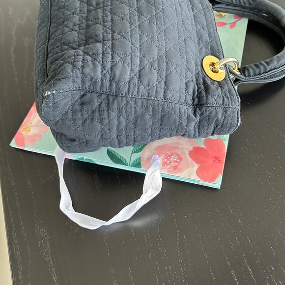 Sale!! Vintage Dior Black Cannage Lady Dior Nylon Handbag has been authenticated - Picture 3 of 7